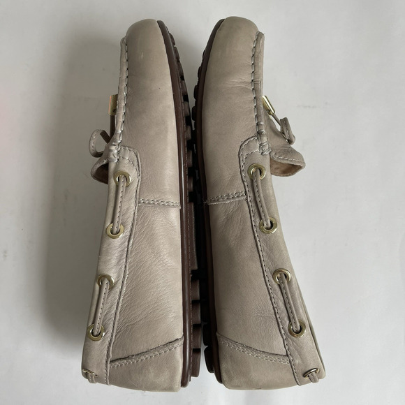 Vionic Virginia Driving Moc Leather Shoes Flats Loafers Women's Size 6 Gray0 - Picture 9 of 14